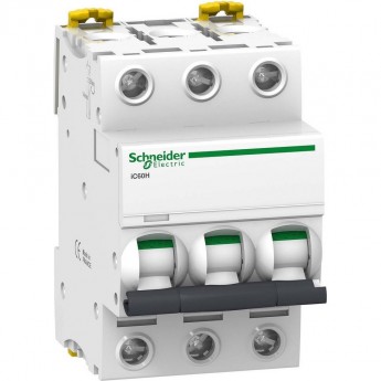 Автоматический выключатель SCHNEIDER ELECTRIC ACTI9 модульный iC60H 3П 10A C