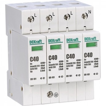 Ограничитель перенапряжения SCHNEIDER ELECTRIC DEKRAFT ОП101-4P-040-C-420
