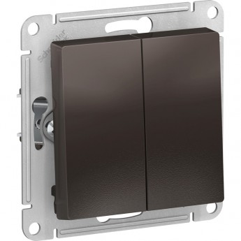 2-клавишный выключатель SCHNEIDER ELECTRIC ATLASDESIGN, МОККО