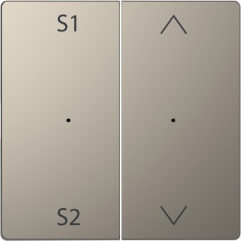 Клавиша двойная с символами MERTEN D-LIFE PLUSLINK с S1/S2, вверх/вниз, НИКЕЛЬ, SD Клавиша двойная с символами MERTEN D-LIFE PLUSLINK с S1/S2, вверх/вниз, НИКЕЛЬ, SD