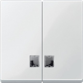 Клавиша двойная SCHNEIDER ELECTRIC MERTEN с окошком для световой индикации, ПОЛ.БЕЛЫЙ, SM Клавиша двойная SCHNEIDER ELECTRIC MERTEN с окошком для световой индикации, ПОЛ.БЕЛЫЙ, SM