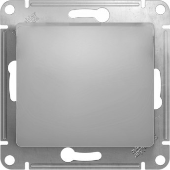 Нажимная кнопка SCHNEIDER ELECTRIC GLOSSA, сх.1, 10АХ, механизм, АЛЮМИНИЙ