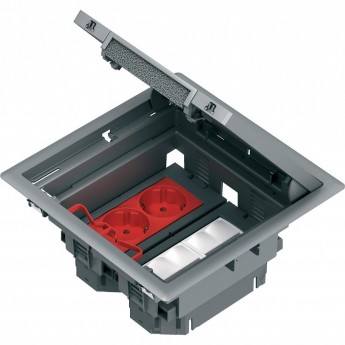 Напольный лючок SCHNEIDER ELECTRIC ALTIRA 199Х199 на 4 модуля 45Х45