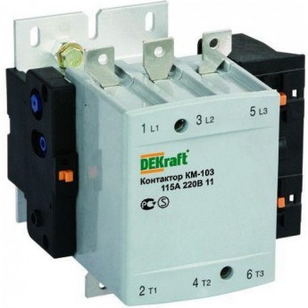 Контактор SCHNEIDER ELECTRIC DEKRAFT 265А 220В АС3 1НО+1НЗ КМ-103