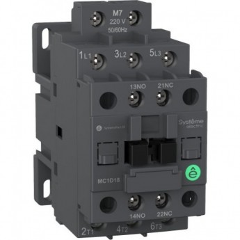 Контактор SCHNEIDER ELECTRIC SYSTEMEPACT M MC1D 3п 9А кат. 24В DC 1НО+1НЗ