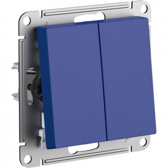 Переключатель 2-клавишный SCHNEIDER ELECTRIC ATLASDESIGN (сх.6/2) 10AX механизм, аквамарин